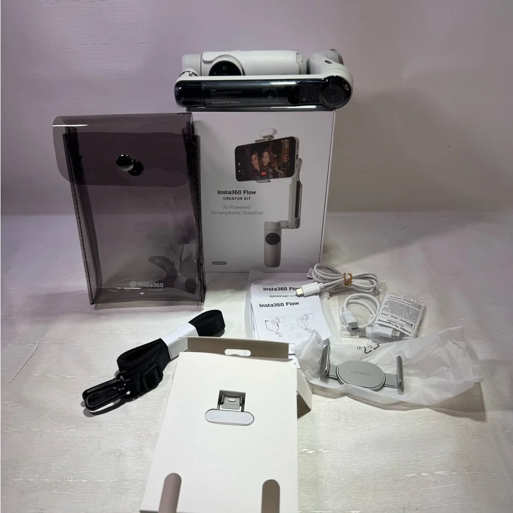Insta 360 Flow Ai Powered Smartphone Gimbal Stabilizer Creator Kit